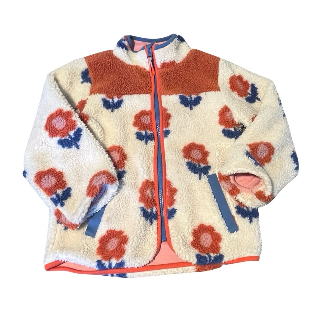 Floral Fleece Jacket with pockets